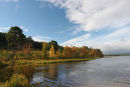 07-3460 Autumn Trees and Loch Morlich Scotland